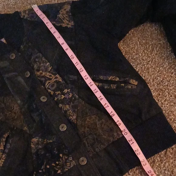 G 3 vintage floral leather bomber jacket size medium # 238 - Picture 14 of 17